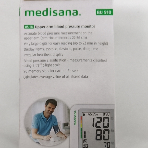 BU 510 Upper Arm Blood Pressure Monitor - Gray - Picture 5 of 5
